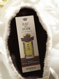 Carte publicitaire parfum Sisley Eau du Soir vintage, objet rétro parfum