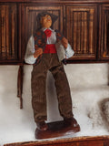 Santon ancien Provence homme chapeau gilet vintage déco rétro figurine