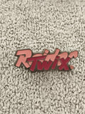 Pin's vintage Twix logo rouge, badge ancien publicité années 90 (Ref 2)
