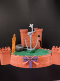 Jeu château Quidditch Harry Potter orange violet accessoire jouet décor