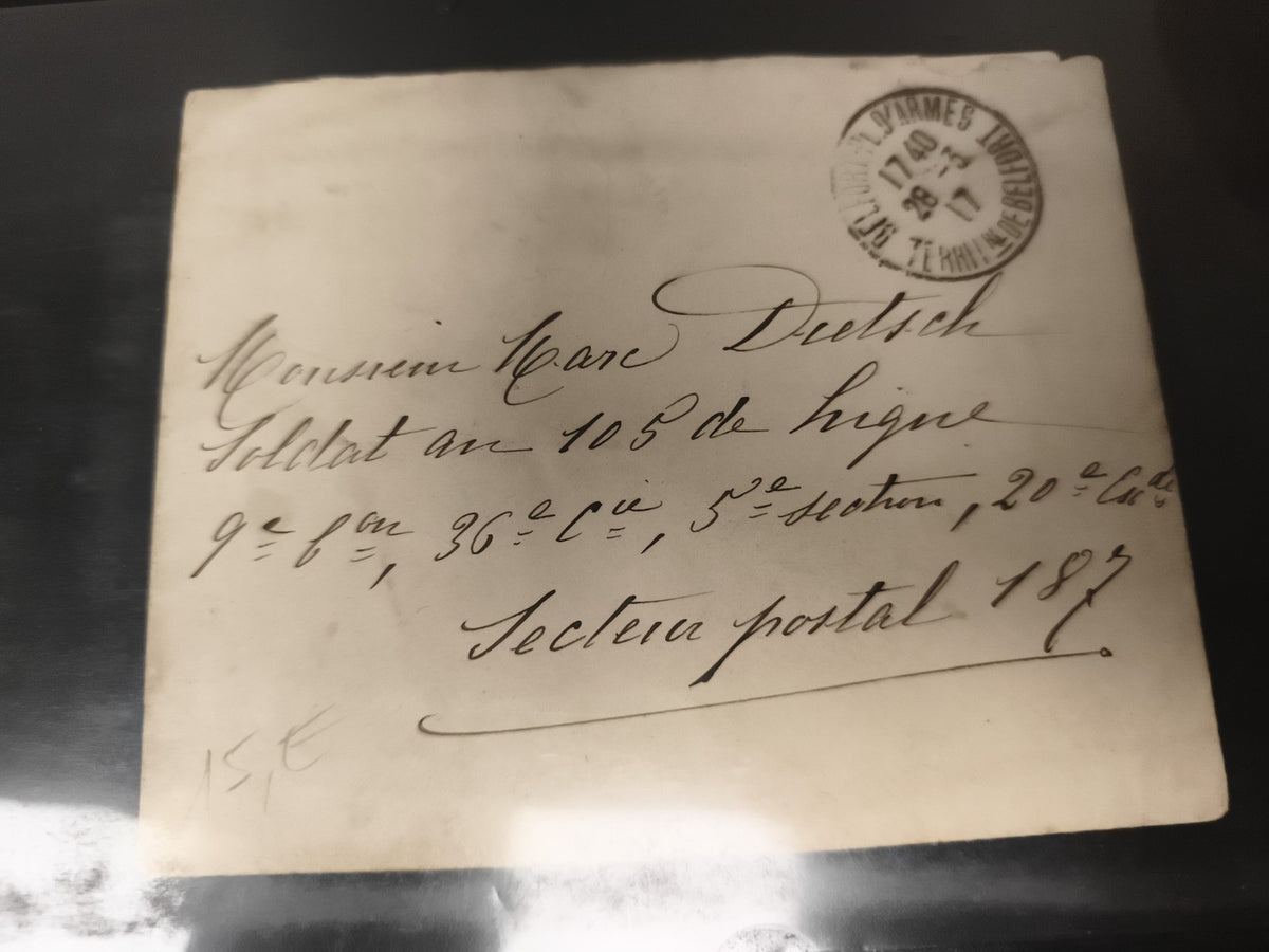 Lettre militaire 19e siècle cachet BELFORT manuscrit soldat 105e de ligne