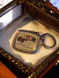 Porte-clés vintage Chenard & Walcker métal, voiture 1912, publicitaire rétro