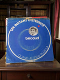 45T vinyle ancien BÉCAUD Un instant d?éternité rétro bleu collection occasion