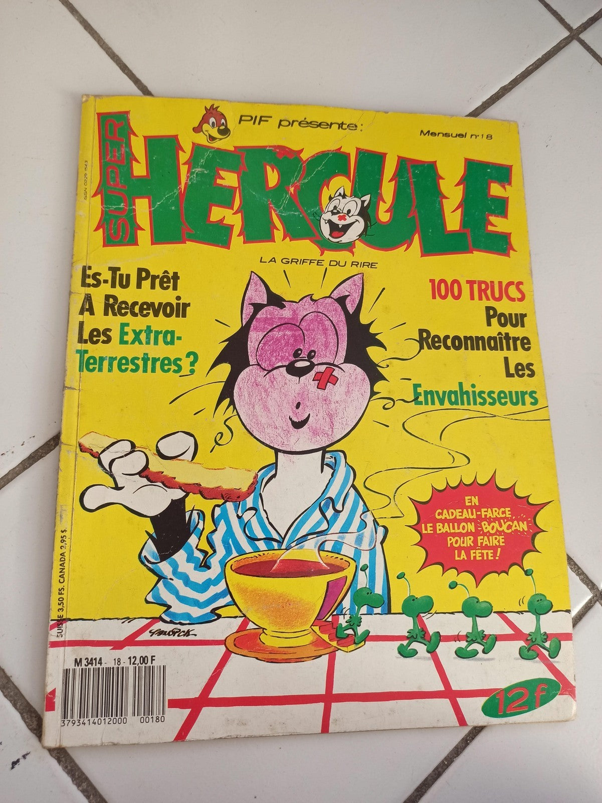 Magazine Super Hercule n°18 Pif ancien rétro vintage années 80 BD humour
