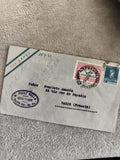 Lettre affranchie avion 1981 timbres Chili Paris philatélie cachet aéropostale
