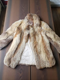 Rare manteau ancien en vraie fourrure vintage marque Ancienne collection rétro