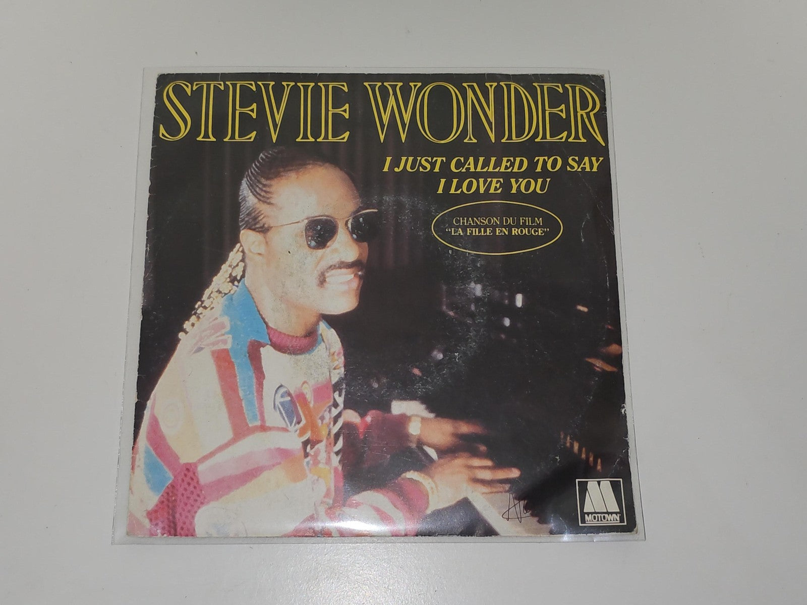 Vintage 45 tours ancien vinyle Stevie Wonder très bon état collection rétro