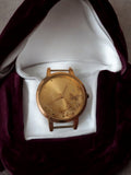 Montre femme vintage dorée cadran papillons quartz ancien rétro pile à changer