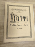 Ancien livre partitions violon piano Viotti Collection Litolff No.1314 déco