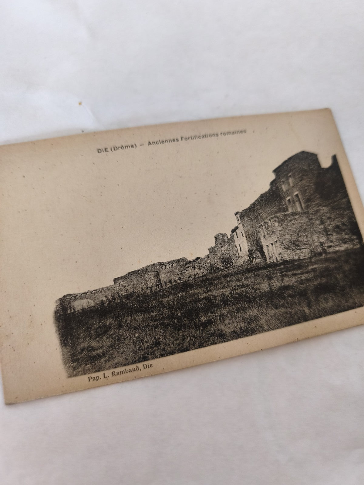 Carte postale ancienne vintage Die Drôme France, collection rétro, patrimoine po