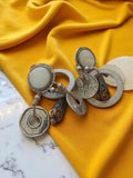 Boucles d'oreilles vintage fantaisie - Style rétro, pièce unique