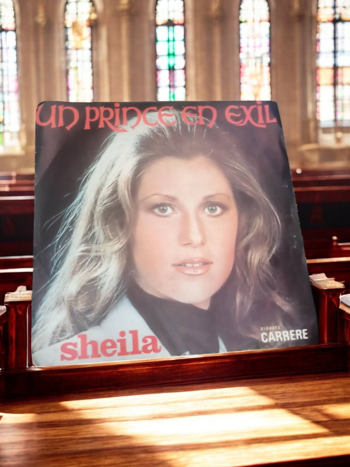 Vinyle Sheila Un Prince en Exil vintage Disques Carrere 45 tours pochette photo