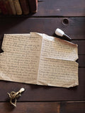 Lettre manuscrite ancienne 1940 Guerre Vie quotidienne vintage papier