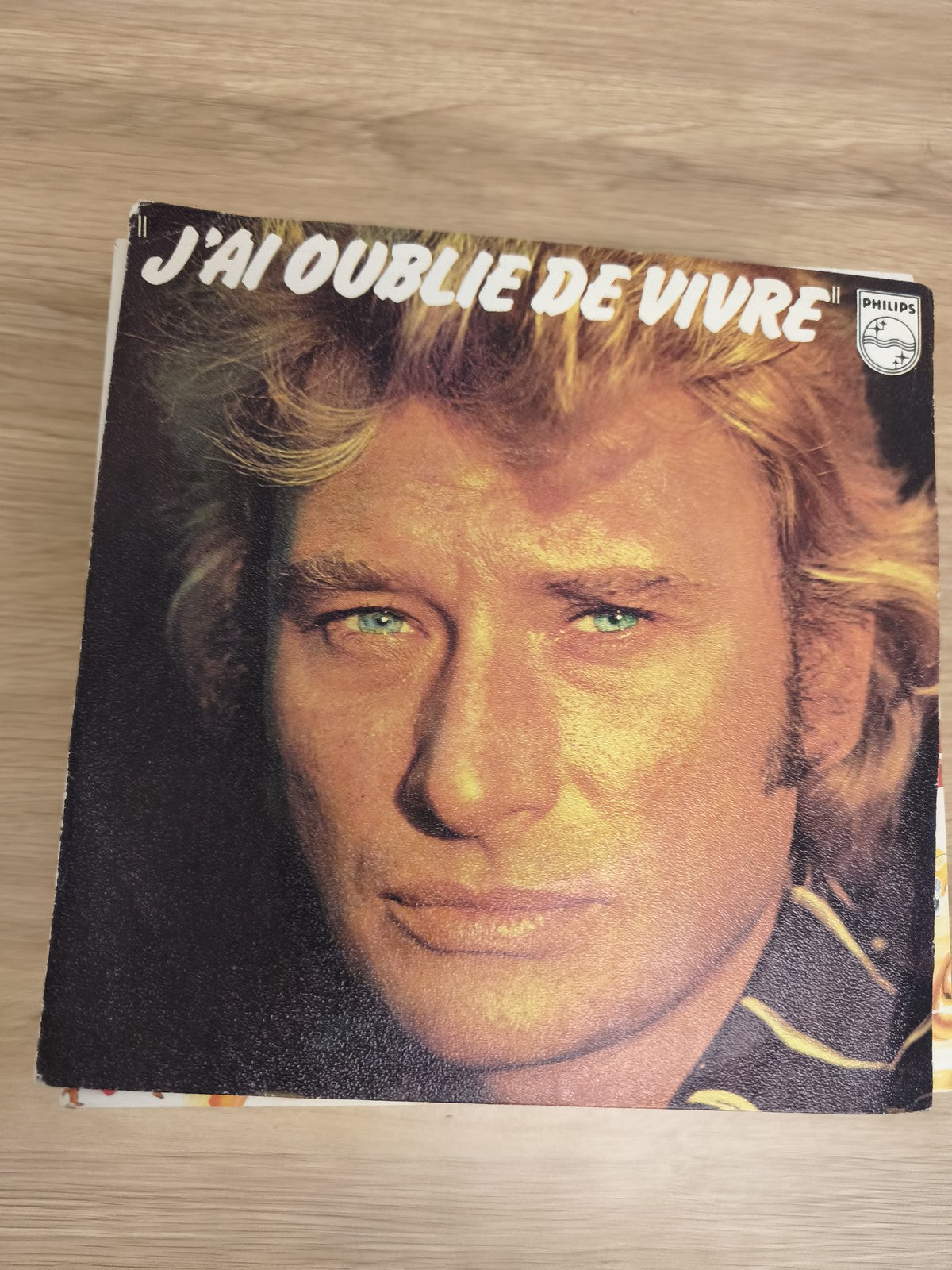 Vinyle 45 tours J'ai oublié de vivre Philips pochette couleur visage (Ref 2)