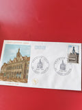 Enveloppe philatélie premier jour Saint-Quentin Hôtel de Ville timbre 1967