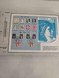 Feuillet CEF Marianne Sabine 1979 timbres France oblitérés philatélie