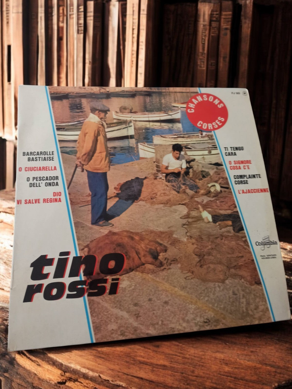 Vinyle 33 tours Tino Rossi Chansons Corses ancien rétro Columbia