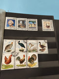 Lot anciens timbres oblitérés Sharjah animaux oiseaux collection philatélie
