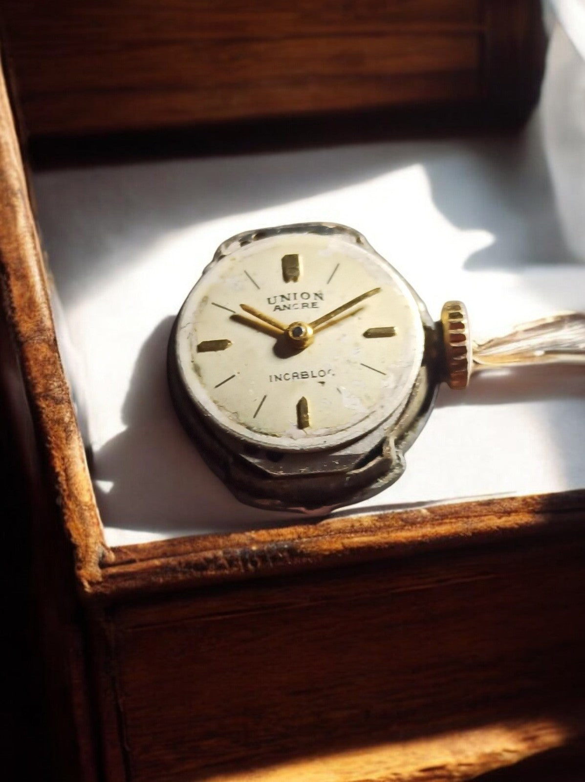Mouvement montre mécanique vintage Union Ancre Incabloc – pièces réparation