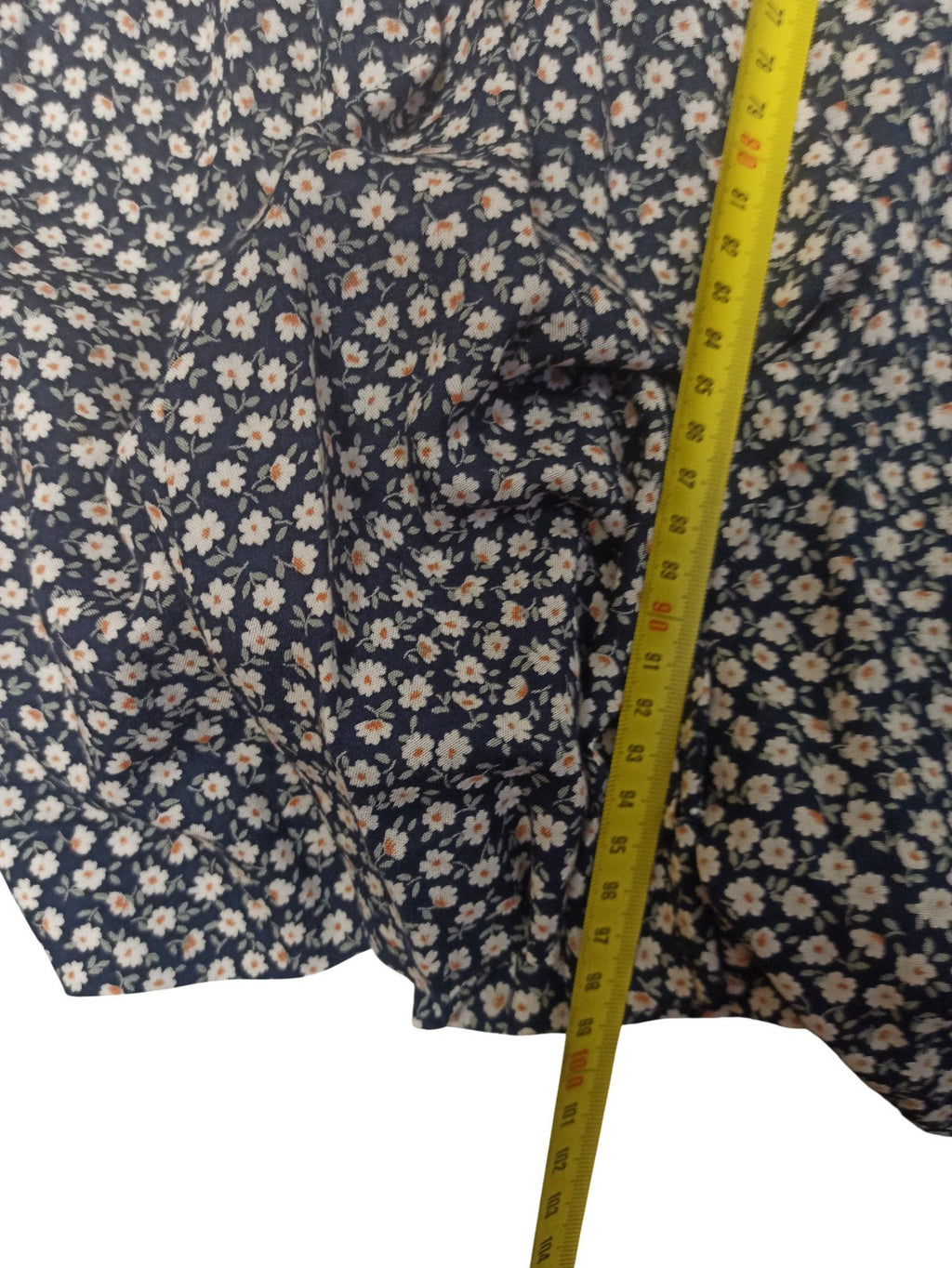 Robe vintage femme Marks & Spencer, imprimé fleuri bleu rétro ancien