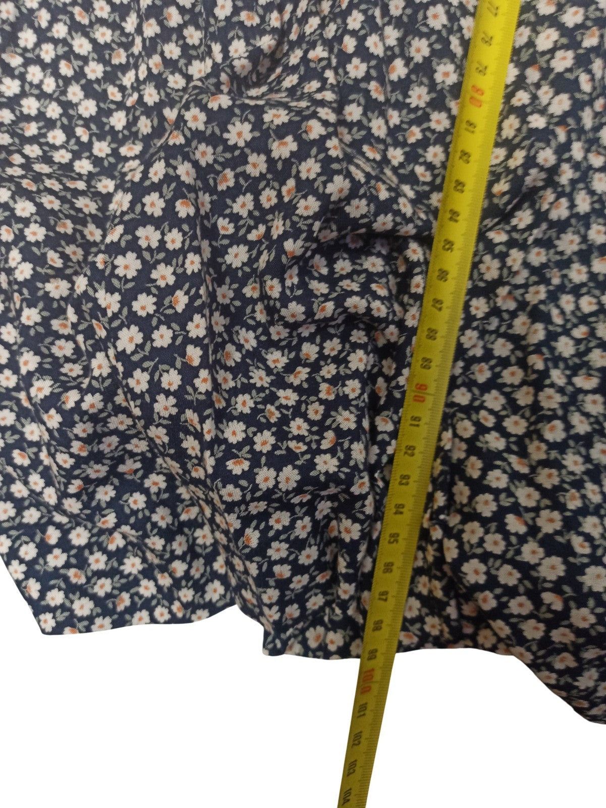 Robe vintage femme Marks & Spencer, imprimé fleuri bleu rétro ancien