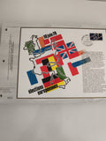 Feuillet CEF élections européennes 1979, premier jour, drapeaux, philatélie