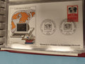 Enveloppe FDC premier jour La Documentation Française 1985, illustration ordinat