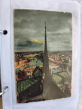 CPA Notre-Dame de Paris vue aérienne flèche cathédrale Seine carte photo