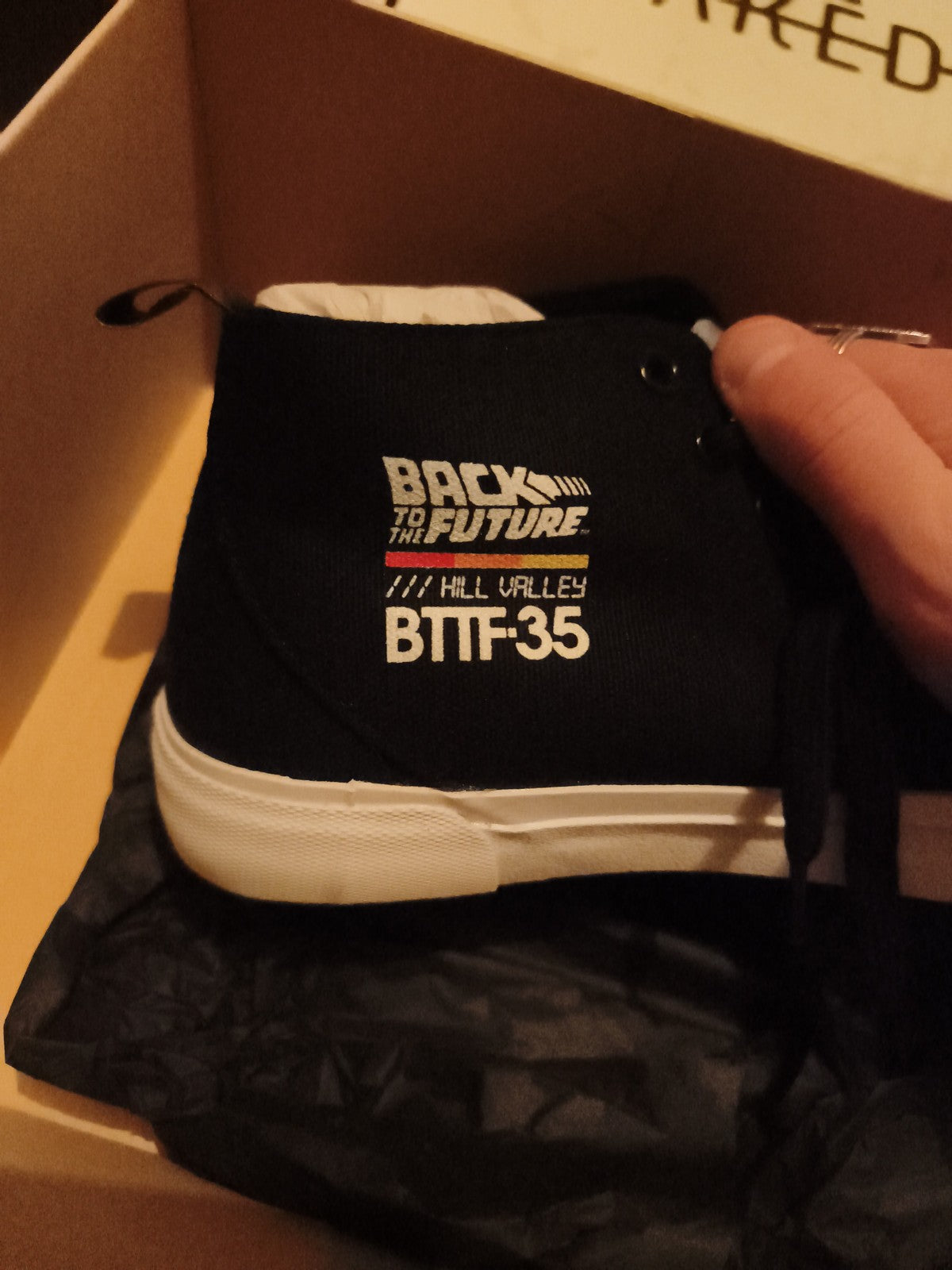 Baskets Akedo Retour Vers le Futur noires taille 40 sneakers montantes