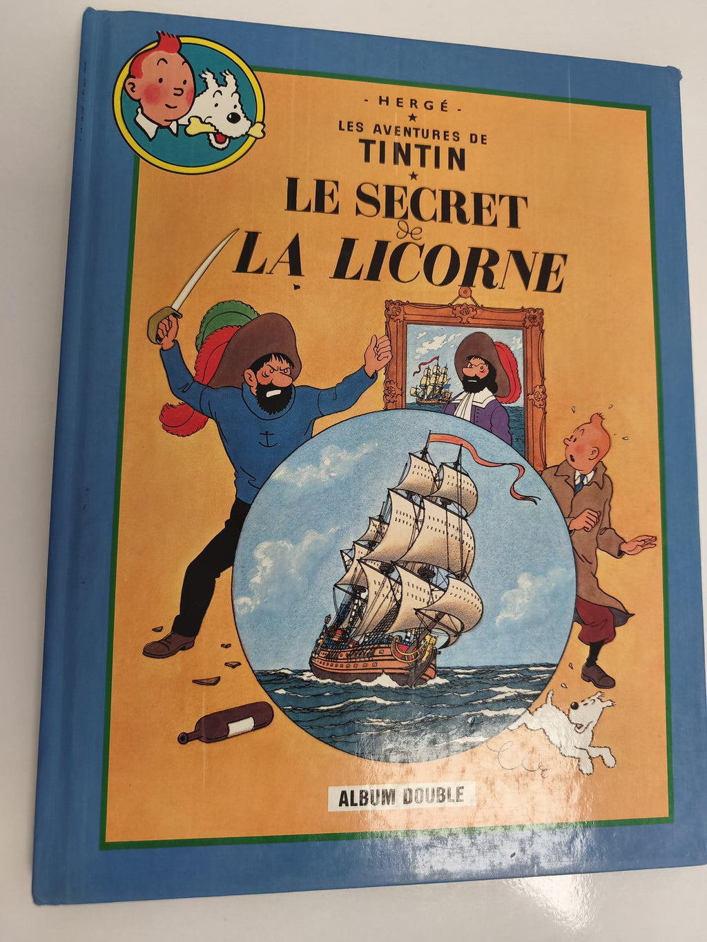 BD Tintin Le Secret de la Licorne album double couverture cartonnée Hergé