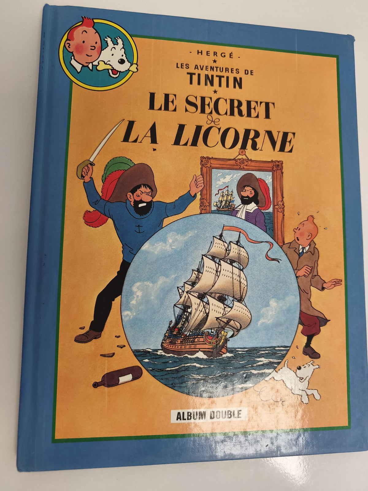 BD Tintin Le Secret de la Licorne album double couverture cartonnée Hergé