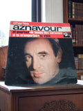 Vinyle 45T Charles Aznavour Barclay vintage pochette photo années 60 rétro