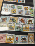 Lot de timbres Mongolie d?occasion, sports, animaux, véhicules, visages illustré