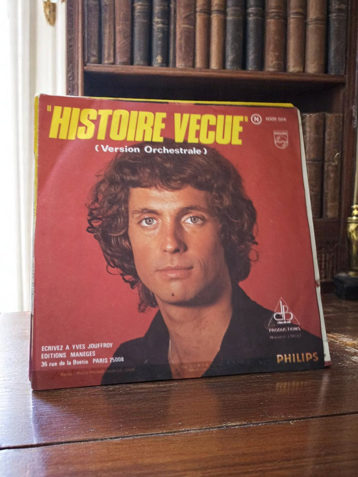 Vinyle 45 tours Philips Histoire Vécue version orchestrale vintage pochette