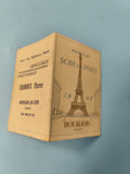 Ancienne carte parfum Soir de Paris Bourjois 1968 vintage, tour Eiffel, rare