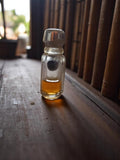 Miniature parfum vintage verre soufflé artisanal flacon ancien transparent