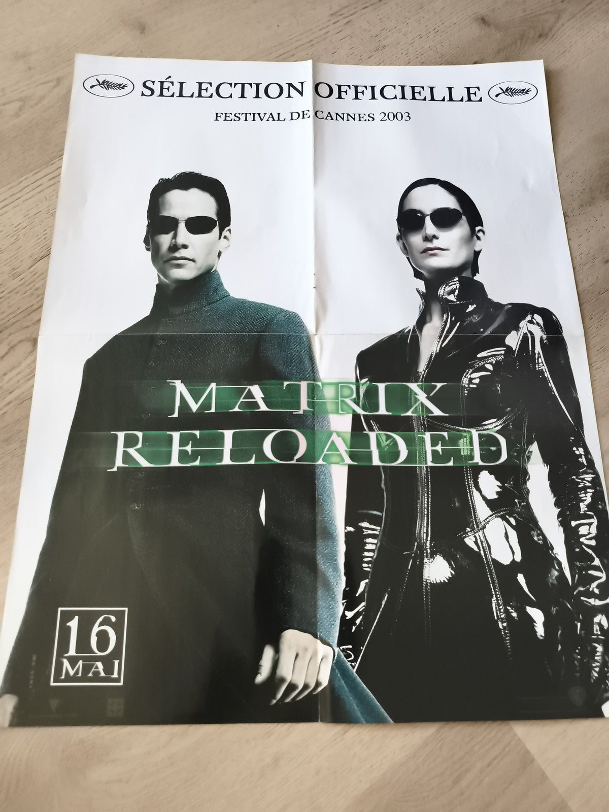 Poster Matrix Reloaded Cannes 2003 film cinéma affiche officielle 16 mai