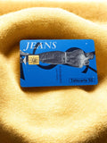 Télécarte 50 unités vintage Yves Saint Laurent JEANS pour homme carte téléphoniq