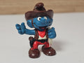 Figurine Schtroumpf Cow-boy Peyo Schleich jouet personnage bleu d'occasion