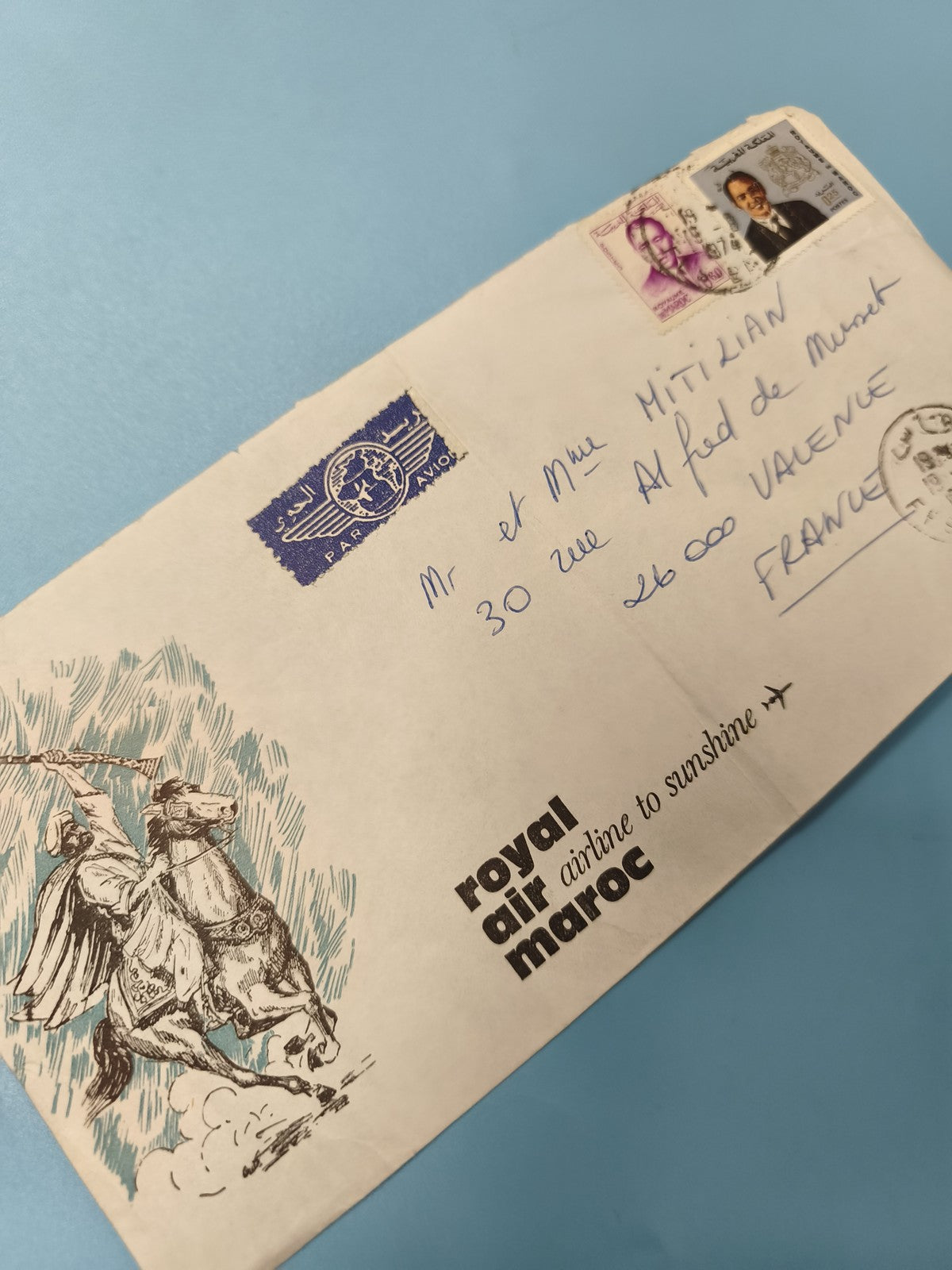 Enveloppe premier jour d?émission FDC Royal Air Maroc, timbres Maroc, illustrati