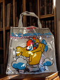 Sac jouet vintage enfant "Sac Nounours" avion PVC années 60 rétro