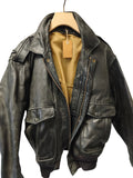 Vintage blouson homme cuir XL style perfecto ancien veste rétro motard