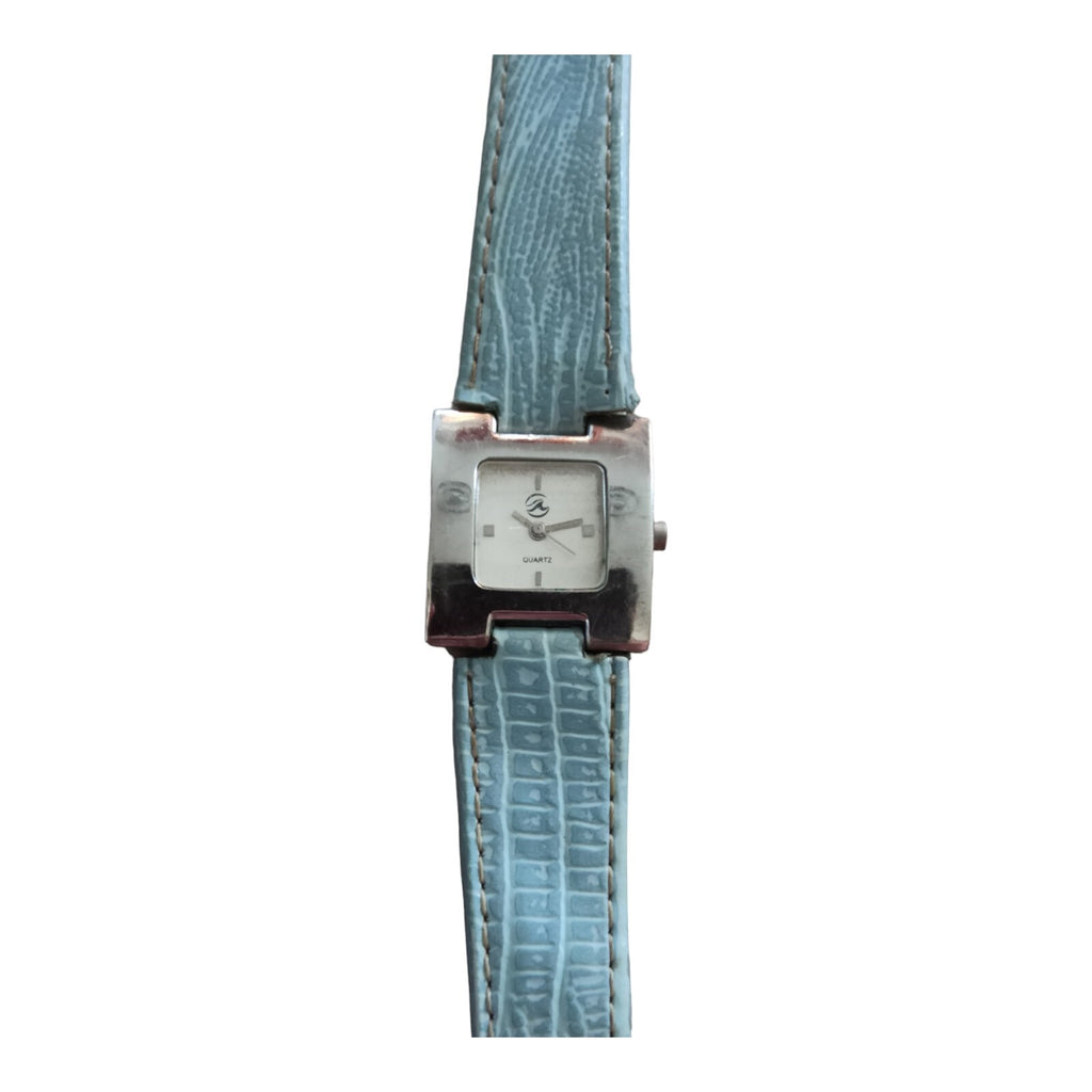 Montre Vintage Cuir Bleu Élégante - Histoire et Style Uniques