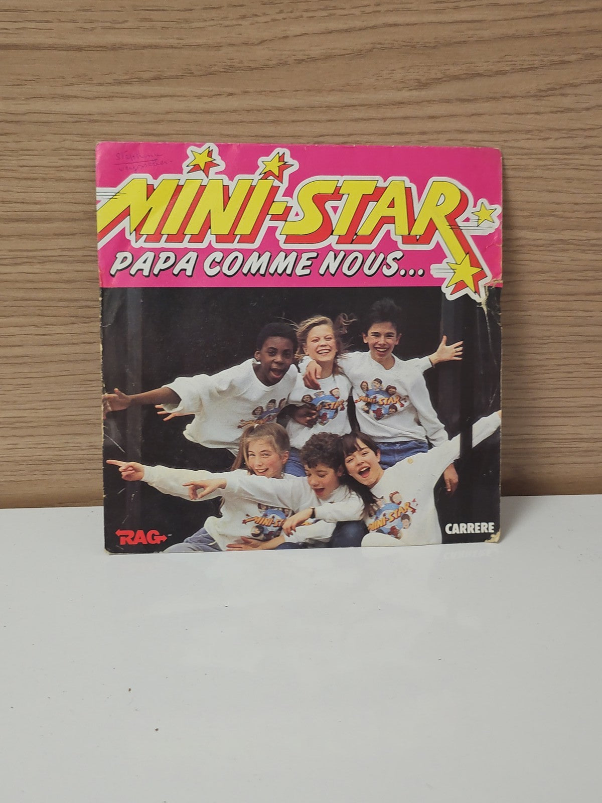 Disque 45 tours rétro Mini Star ancien vinyle vintage pour collection années 80
