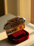 Pin's vintage édition limitée Keny, boombox rétro, publicitaire années 80