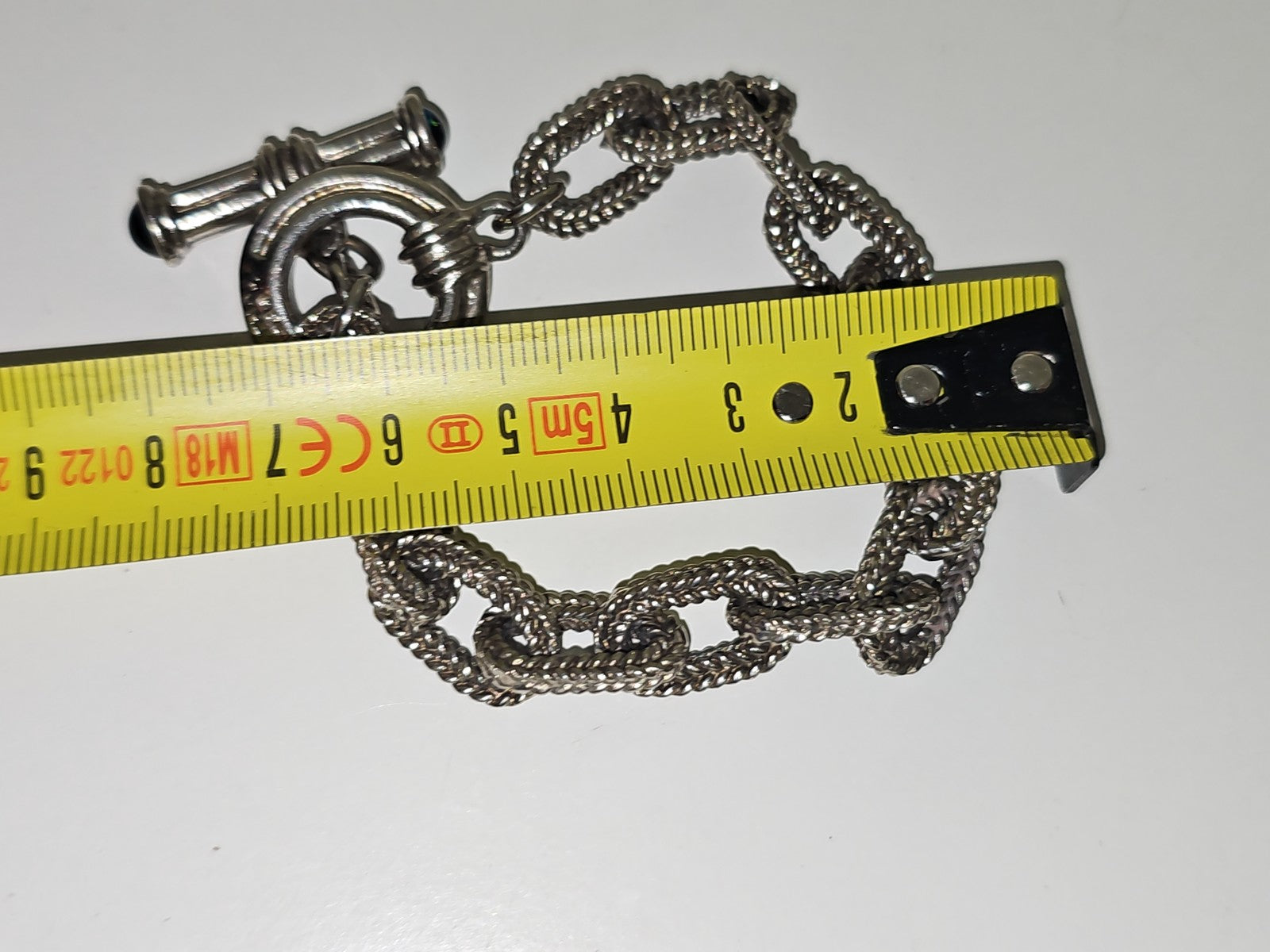Bracelet maille marine Agatha, gourmette élégante, bijou femme occasion
