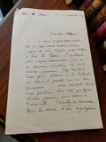 Lettre manuscrite ancienne 1945 Aix-les-Bains WW2 Seconde Guerre vintage