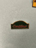Vintage pin's casino vert doré ancien collection jeu hasard rétro (Ref 14)