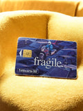 Télécarte vintage 50 unités “fragile” puce, carte téléphonique rétro France