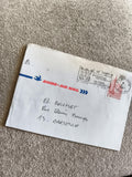 Lettre avion affranchie La Réunion 1984, enveloppe timbre 1.80F, cachet Le Tampo